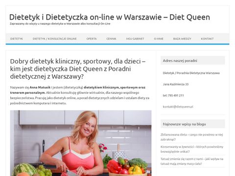 Dietqueen.pl dietetyk Warszawa