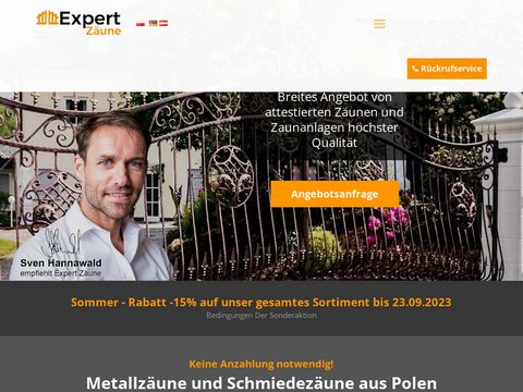 Expertzaune.com ogrodzenia bramy z metalu