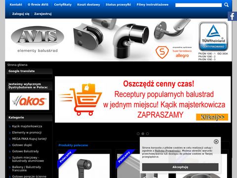 Elementybalustrad.pl rury ze stali nierdzewnej