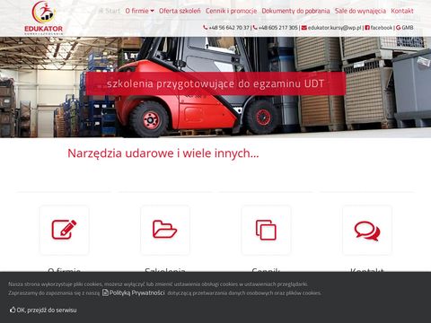 Edukatorkursy.pl na wózki widłowe Grudziądz