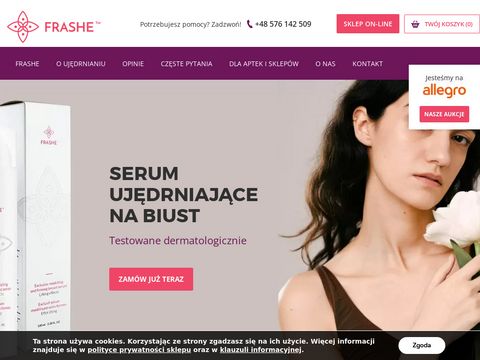 Frashe.pl poznaj kremy ujędrniające do biustu