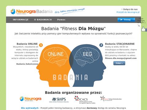 Fitness mózgu - fitnessdlamozgu.neurogra.pl