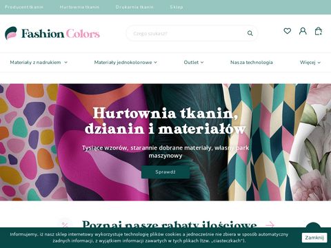 Fashioncolors.pl hurtownia tkanin pościelowych