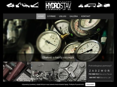 Hydrostav.pl hydraulika siłowa Białystok