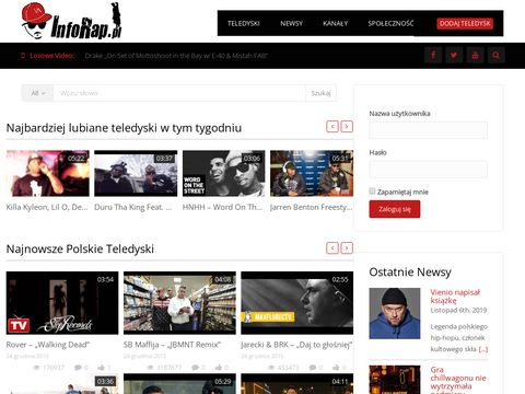 Inforap.pl teledyski Rap i Hip-Hop