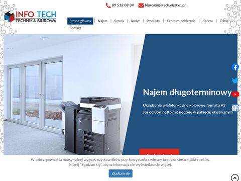 Info Tech sprzedaż tuszy do drukarek Olsztyn