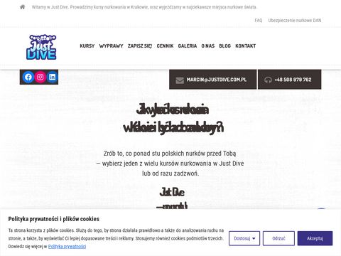 Justdive.com.pl kurs nurkowania Kraków