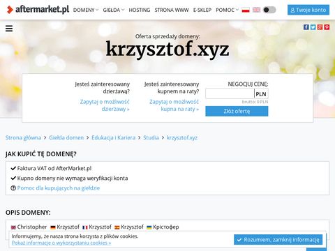 Krzysztof.xyz - content marketing