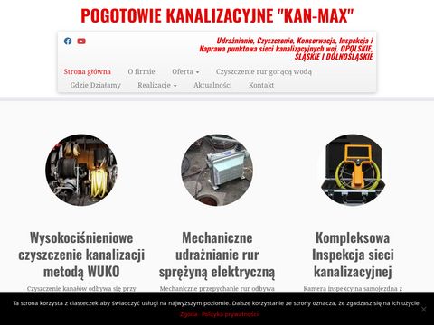 Kan-max.pl udraznianie-kanalizacji