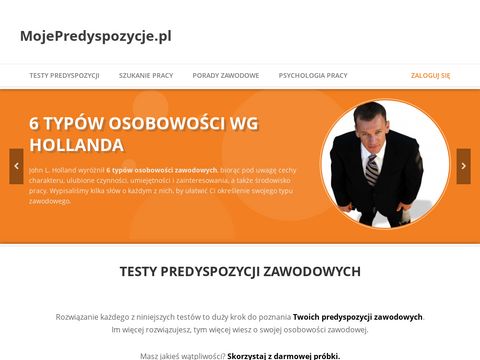 Mojepredyspozycje.pl testy zainteresowań