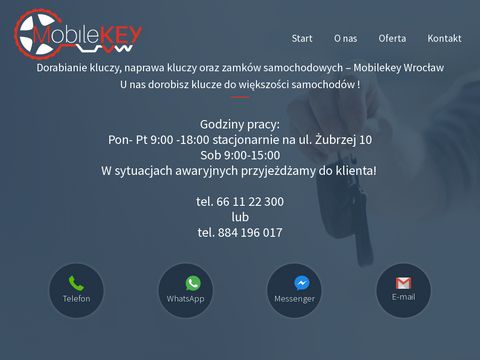 Mobilekeys.pl awaryjne otwieranie samochodów