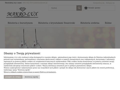 Makrolux.pl pracownia biżuterii srebrnej bursztyn