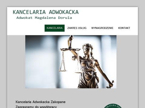 Magdalenadorula.pl kancelaria prawna Zakopane