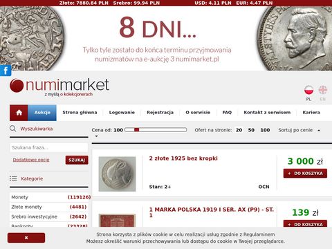 Numimarket.pl aukcje numizmatyczne