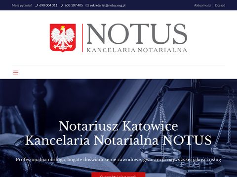 Kancelaria notarialna Katowice - notus.org.pl
