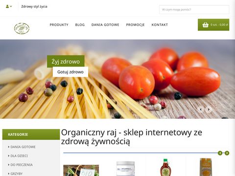 Organicznyraj.pl produkty bezglutenowe