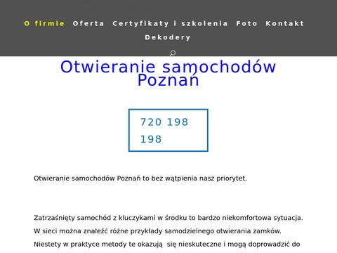 Otwieranieaut24h.pl - awaryjne otwieranie zamków