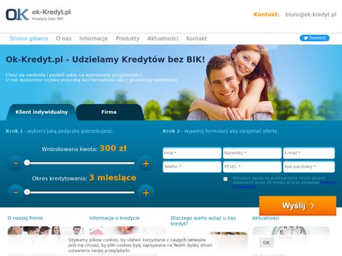 Ok-kredyt.pl pożyczka dla firm bez BIK