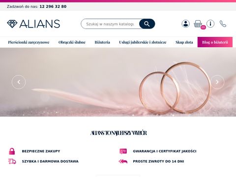 Obraczki.net.pl Alians pierścionki zaręczynowe